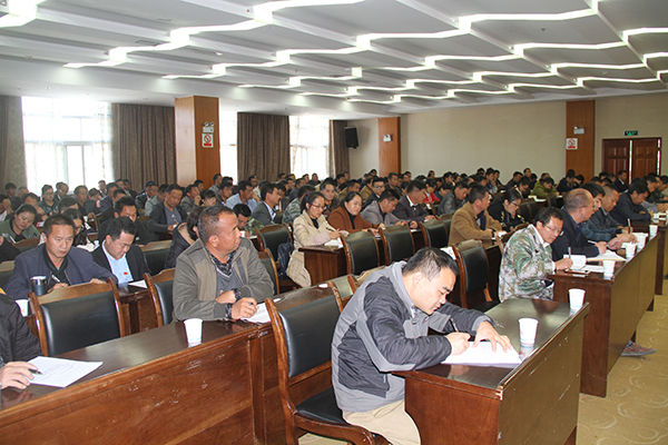 龙陵县召开精准扶贫产业发展规划培训会